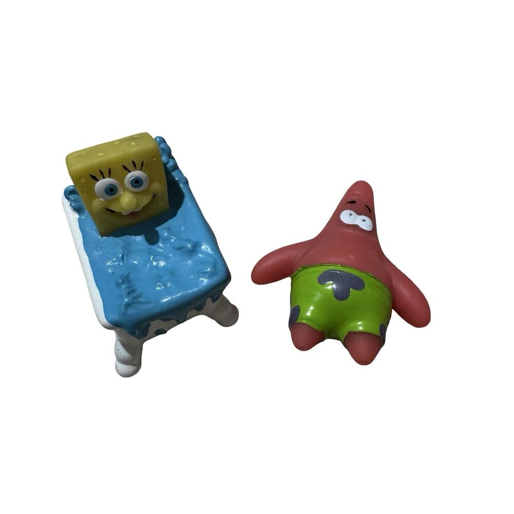 SpongeBob SquarePants Figure Bubble Bath Toy Bathtub And Patrick Figure 2002